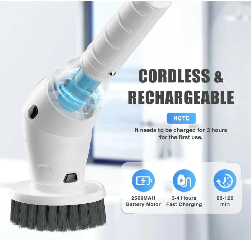 TurboBrush Electric Spin Scrubber Kit with 8 Brushes